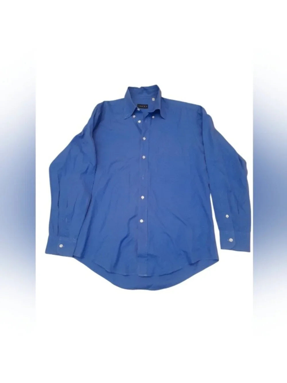 Gucci Royal Blue Casual Button Down Shirt